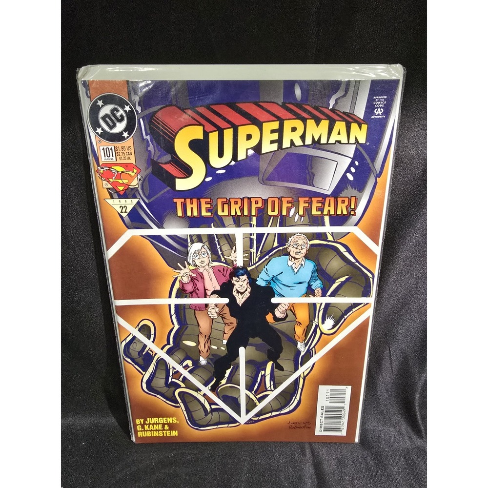 DC Comics Superman Issue #101 The Grip of Fear June 1995 Direct Edition